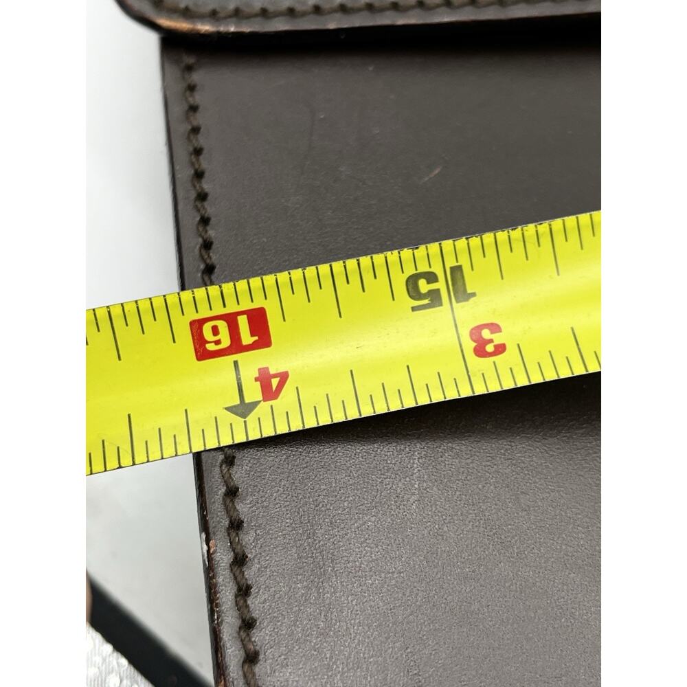 Vintage Gucci Dark Brown Leather Briefcase Combination Lock Made Italy AS IS - Picture 12 of 15